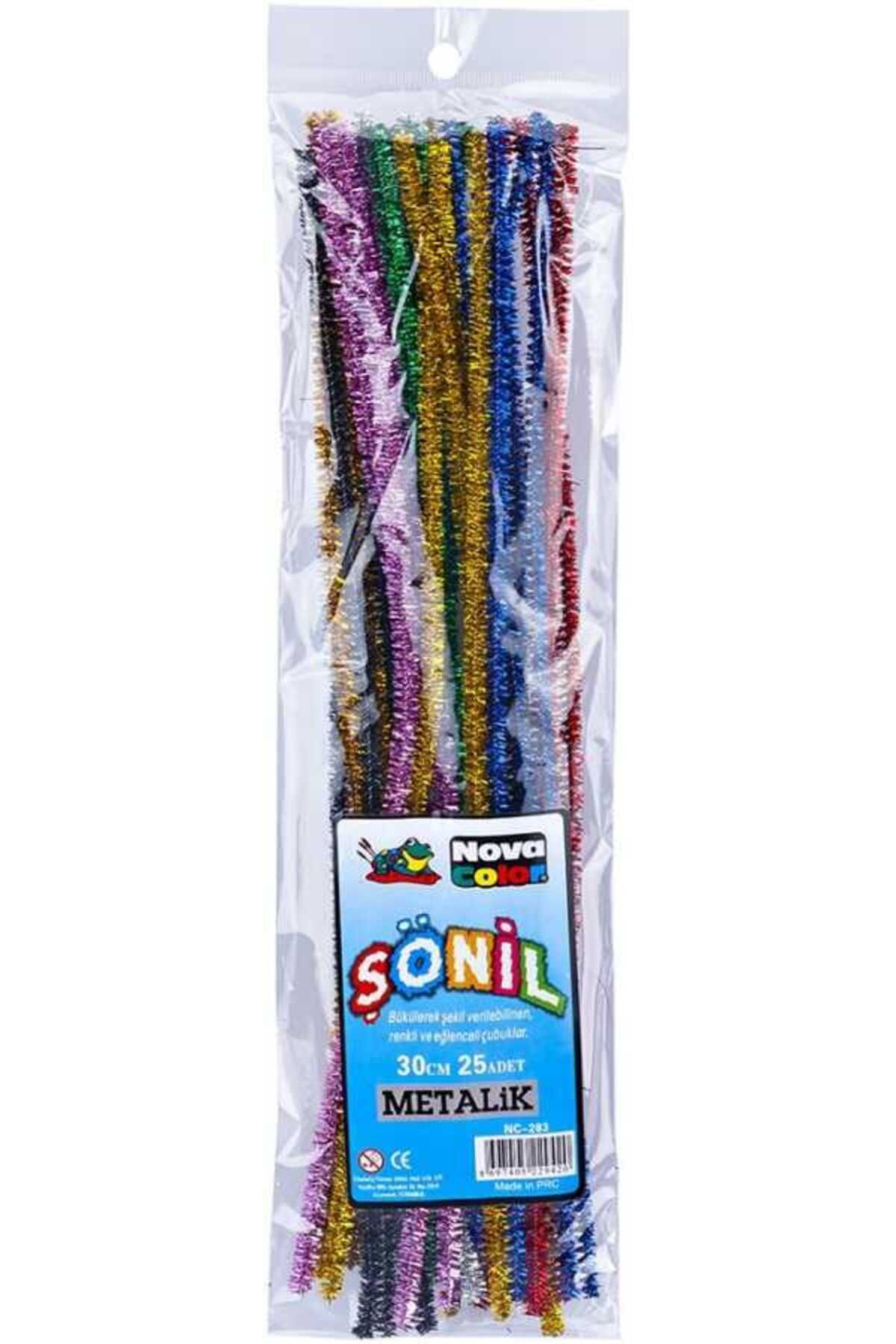 Nova Color 25'Li 30Cm Metalik Simli Şönil Nc-283