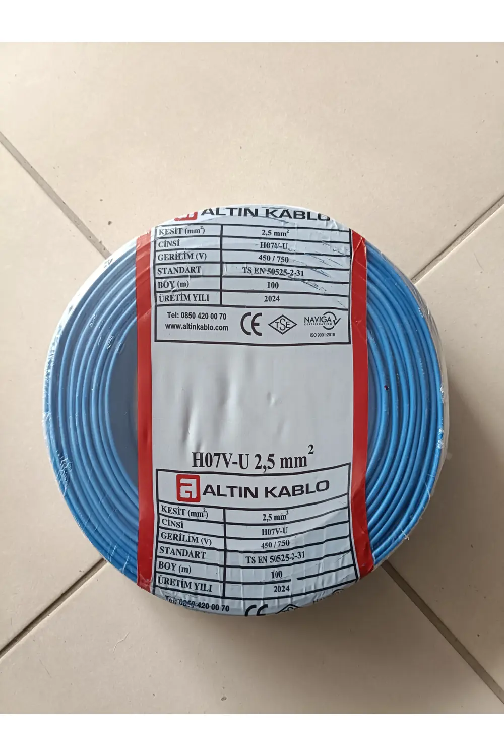 Altın Kablo 2,5Mm Mavi Nya Kablo- 