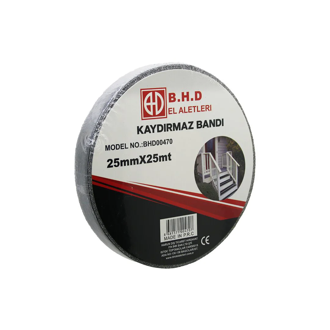 25MM X 25MT Kaydırmaz Siyah Bant 25MM X 25MT Kaydırmaz Siyah Bant
