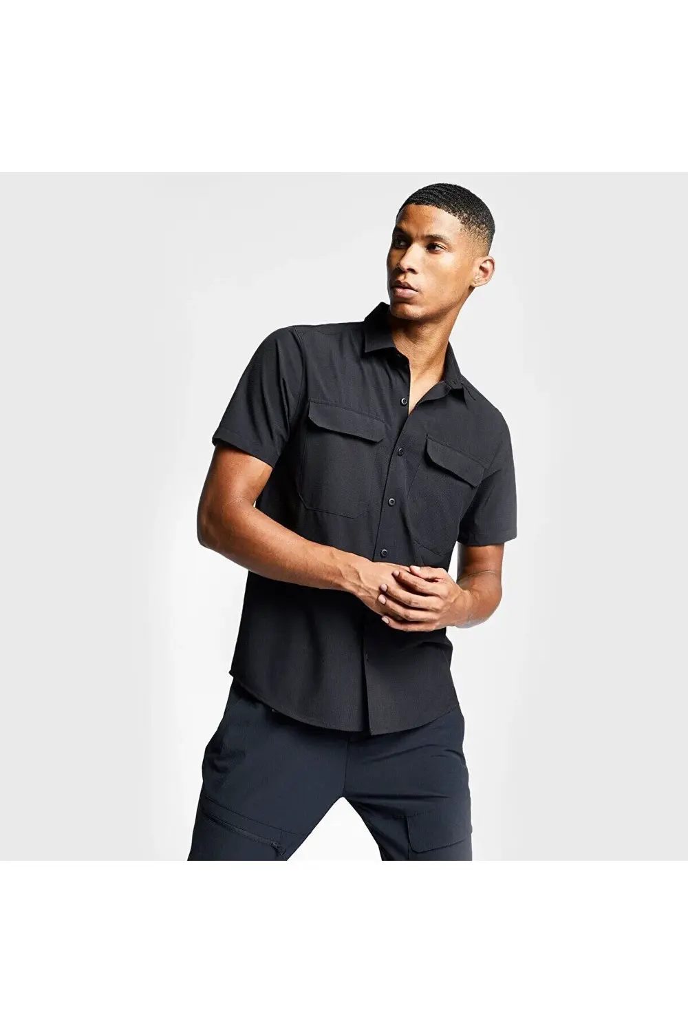 25S-1064 Erkek Outdoor Kısa Kol Gömlek