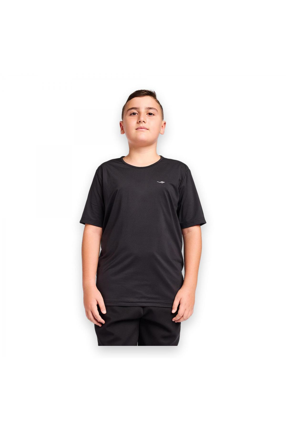 25s3221 Kısa Kol Siyah Çocuk T-shirt