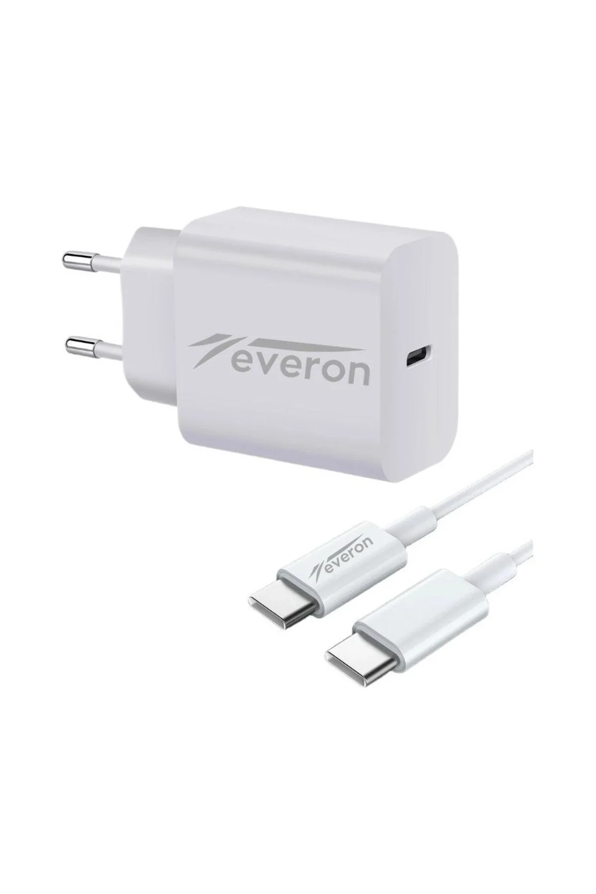 25W 3.4A Q.C Samsung Galaxy S20 FE İle Uyumlu   Type C Şarj Adaptörü  Evr-001