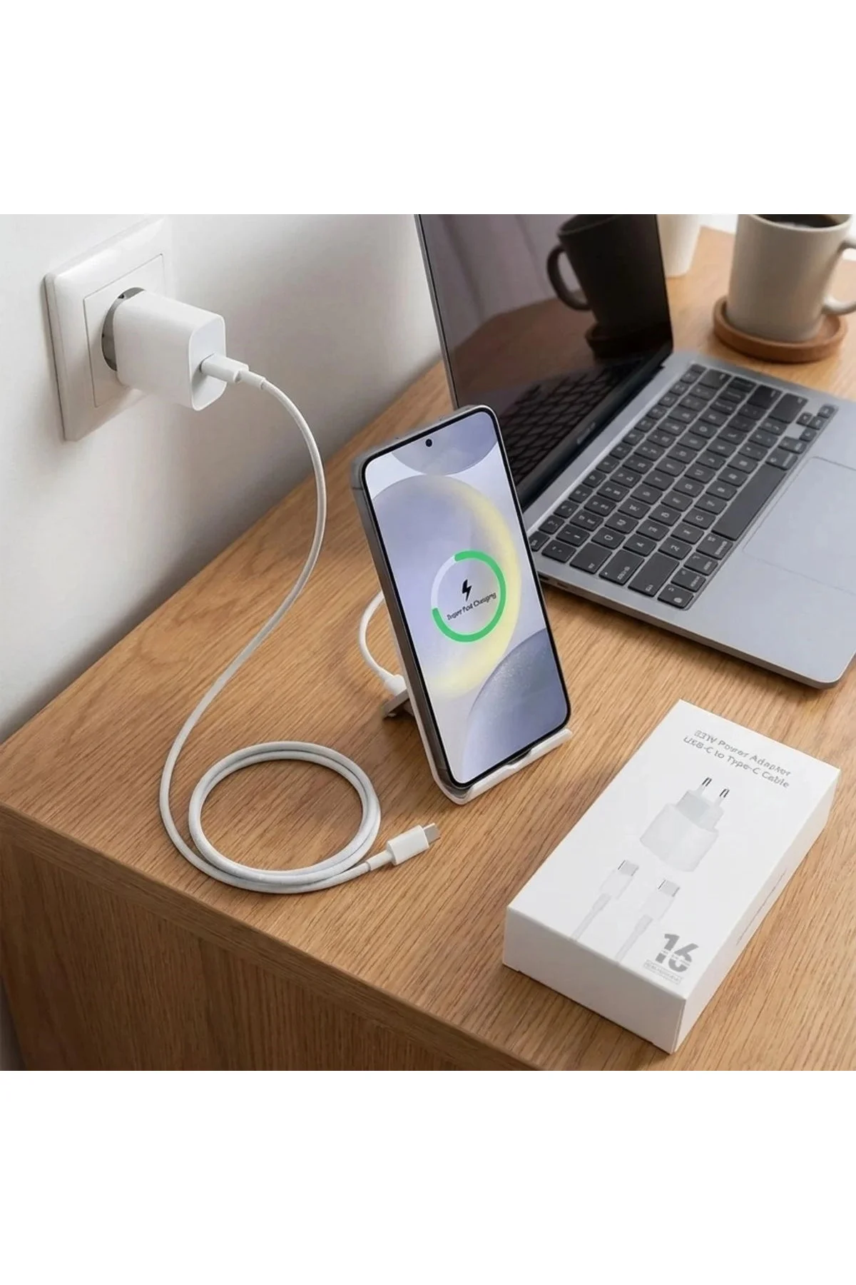 25w Hızlı Şarj Adaptörü Usb-c To Type-c Kablolu – Pd Destekli, Süper Hızlı Şarj Cihazı Bx40 25w Hızlı Şarj Adaptörü Usb-c To Type-c Kablolu – Pd Destekli, Süper Hızlı Şarj Cihazı Bx40 - Görsel 3