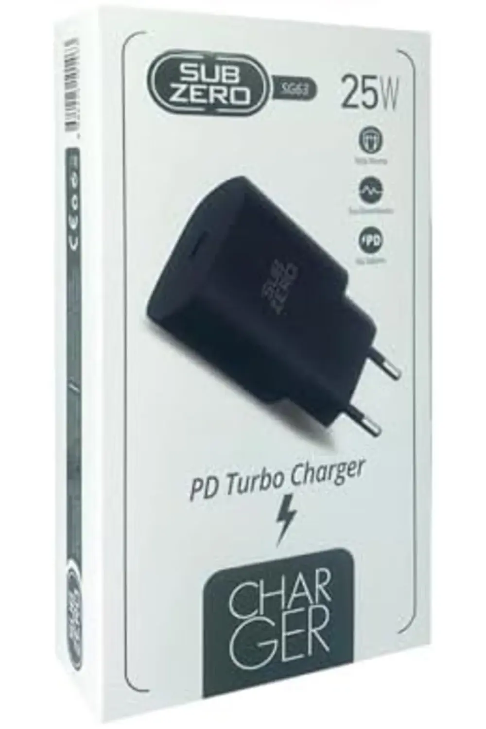 25W PD Hızlı Şarj, Type-C Başlık Girişli Başlık Subzero SG63 3955