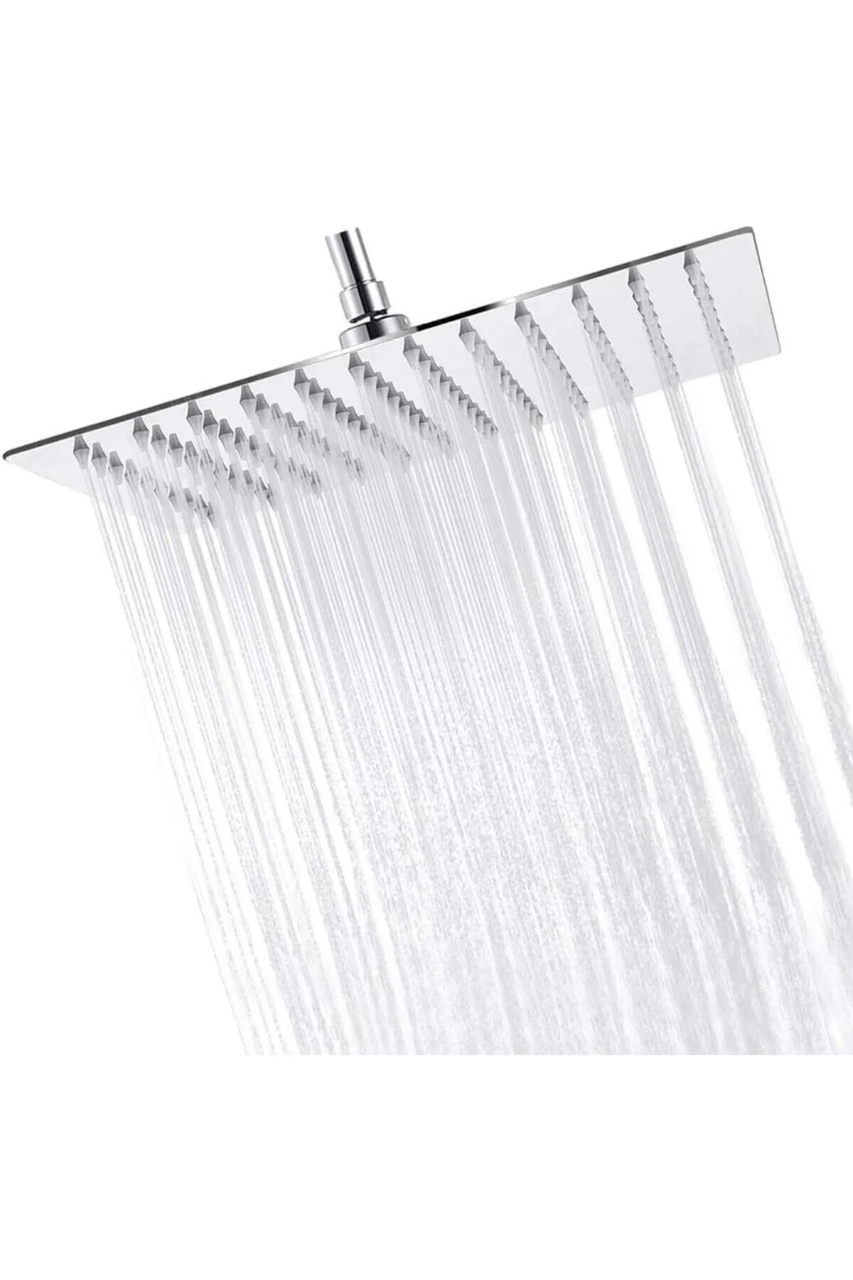 25x25 Cm 304 Paslanmaz Çelik Tepe Duşu – Geniş Kare Duş Başlığı, 