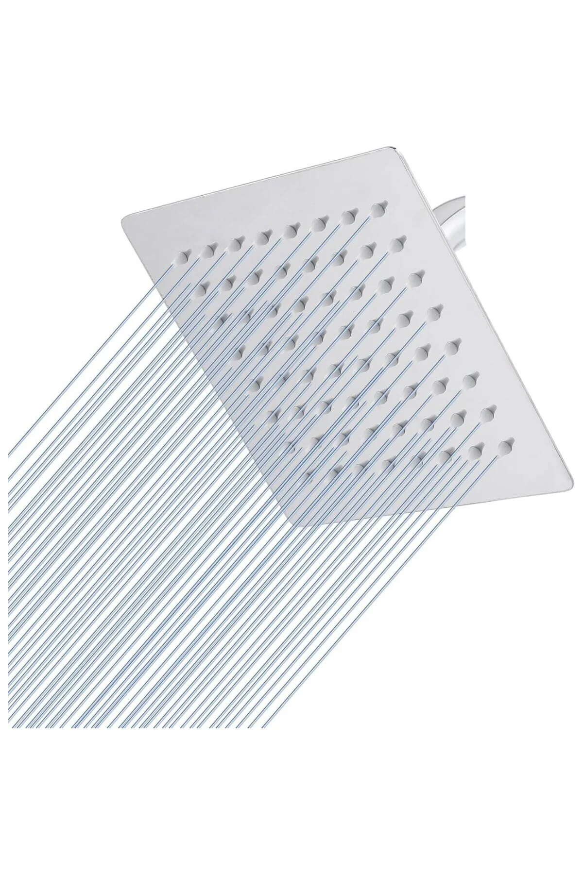 25x25 Cm 304 Paslanmaz Çelik Tepe Duşu – Geniş Kare Duş Başlığı, 