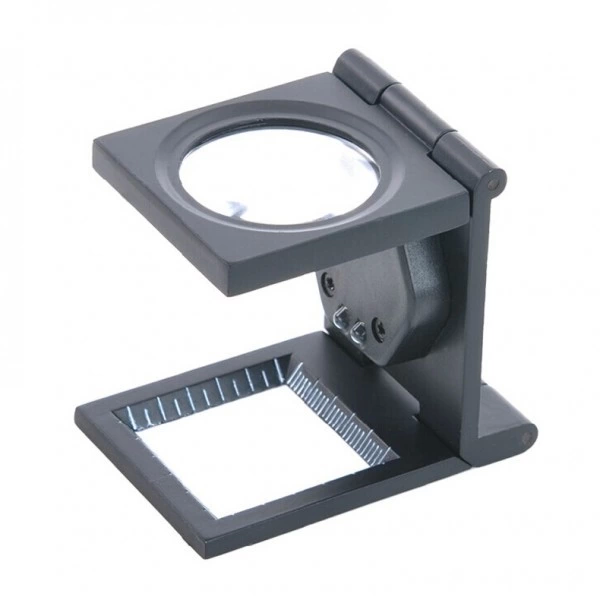 -25x25 Mm Full Çelik Kaplı Katlamalı Büyüteç Th-9005b