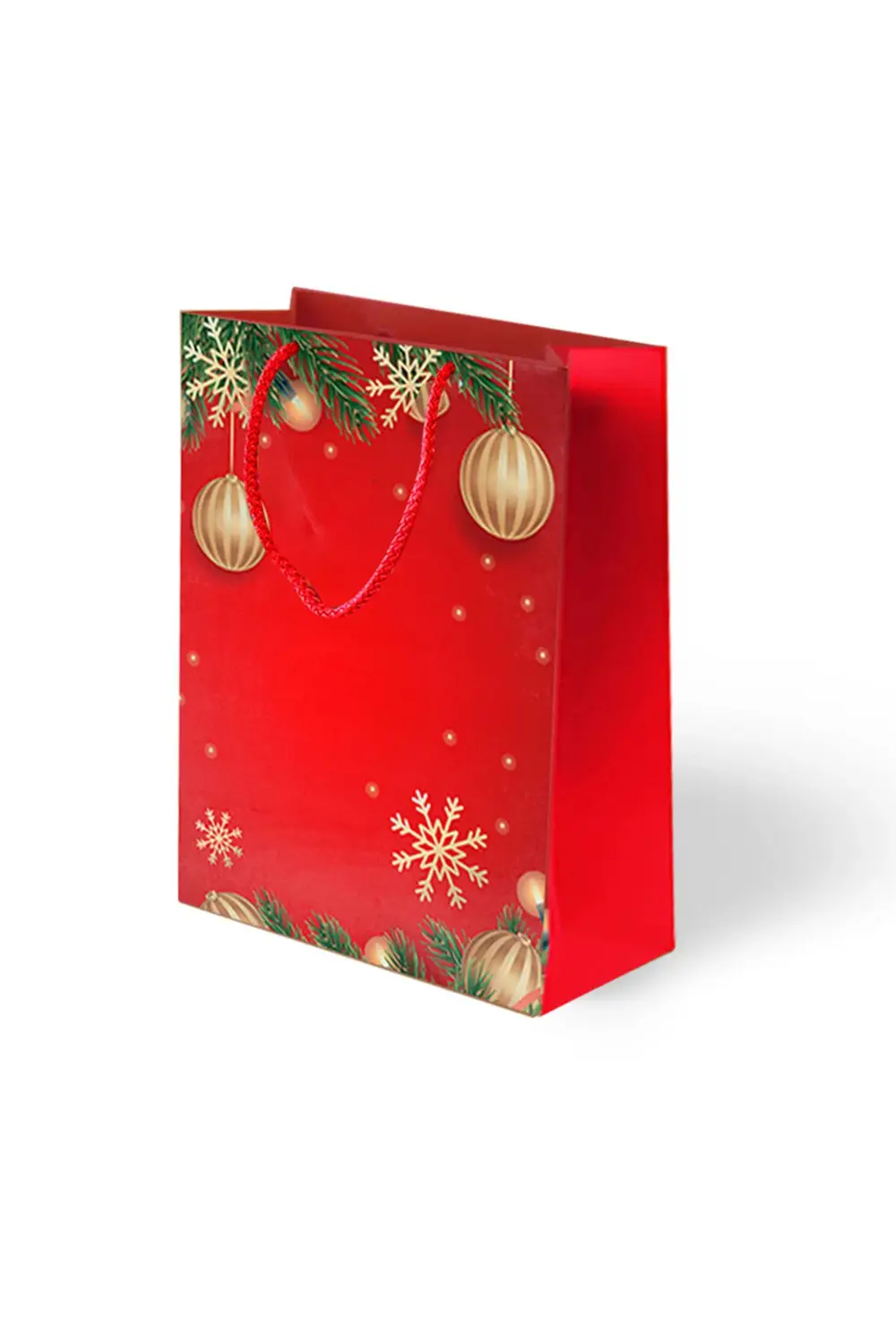 25x30x9 cm Karton Çanta 10lu -Yılbaşı Coşkusu-