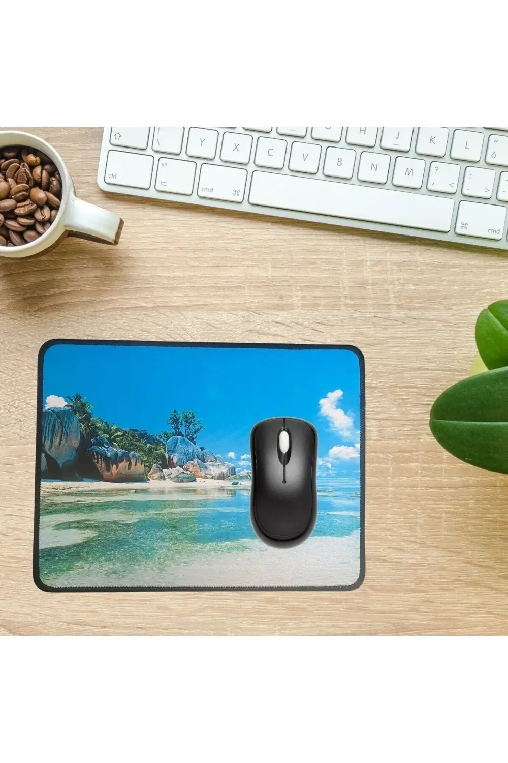 ® 25x32 cm Küçük Boy Mouse Pad Manzara Ada