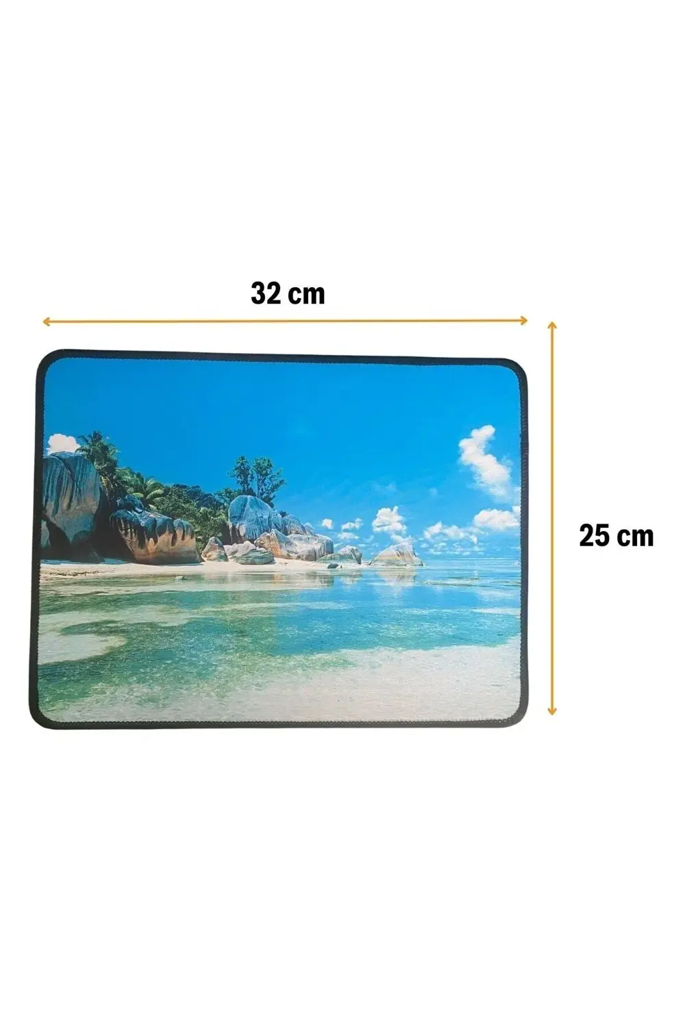 ® 25x32 cm Küçük Boy Mouse Pad Manzara Ada