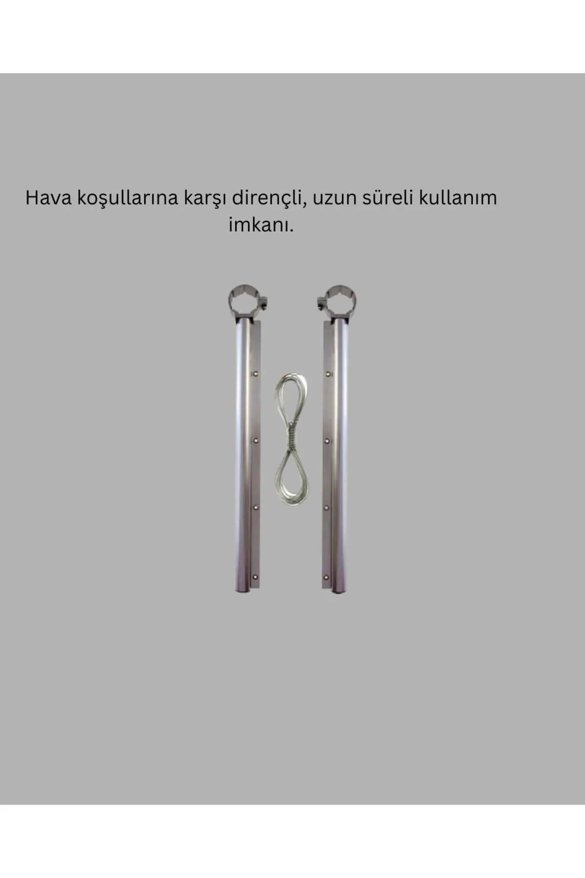 25x60 Balkon Askılığı Kare Demir Uyumlu Hava Dayanıklı Çamaşır As