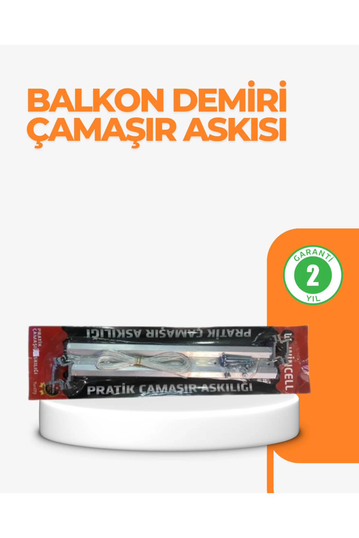25x60 cm Çamaşır Askılığı Kare Balkon Demiri İçin Dayanıklı Tasar