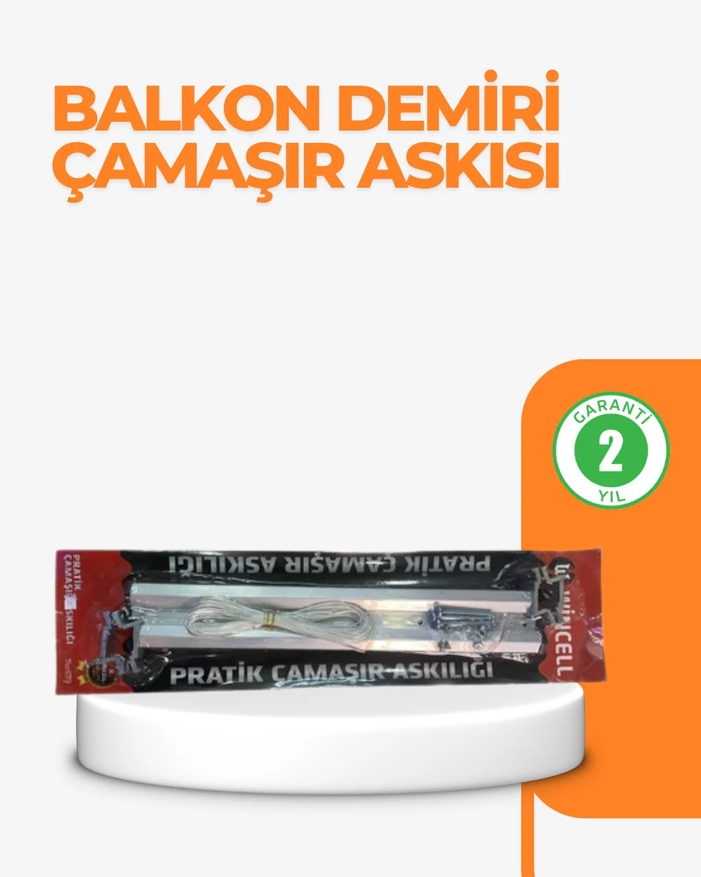 25x60 Cm Çamaşır Askılığı Kare Balkon Demiri İçin Dayanıklı Tasarım Diğer