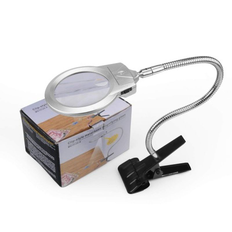 2.5X90 Mm 5X24 Mm Büyüteç Mandallı Metal Hortumlu Masa Üstü Büyüt 2.5X90 Mm 5X24 Mm Büyüteç Mandallı Metal Hortumlu Masa Üstü Büyüt