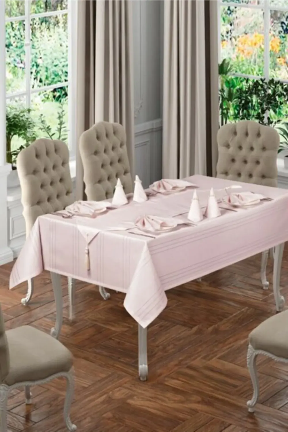 26 Parça Ester Pudra Yemek Takımı