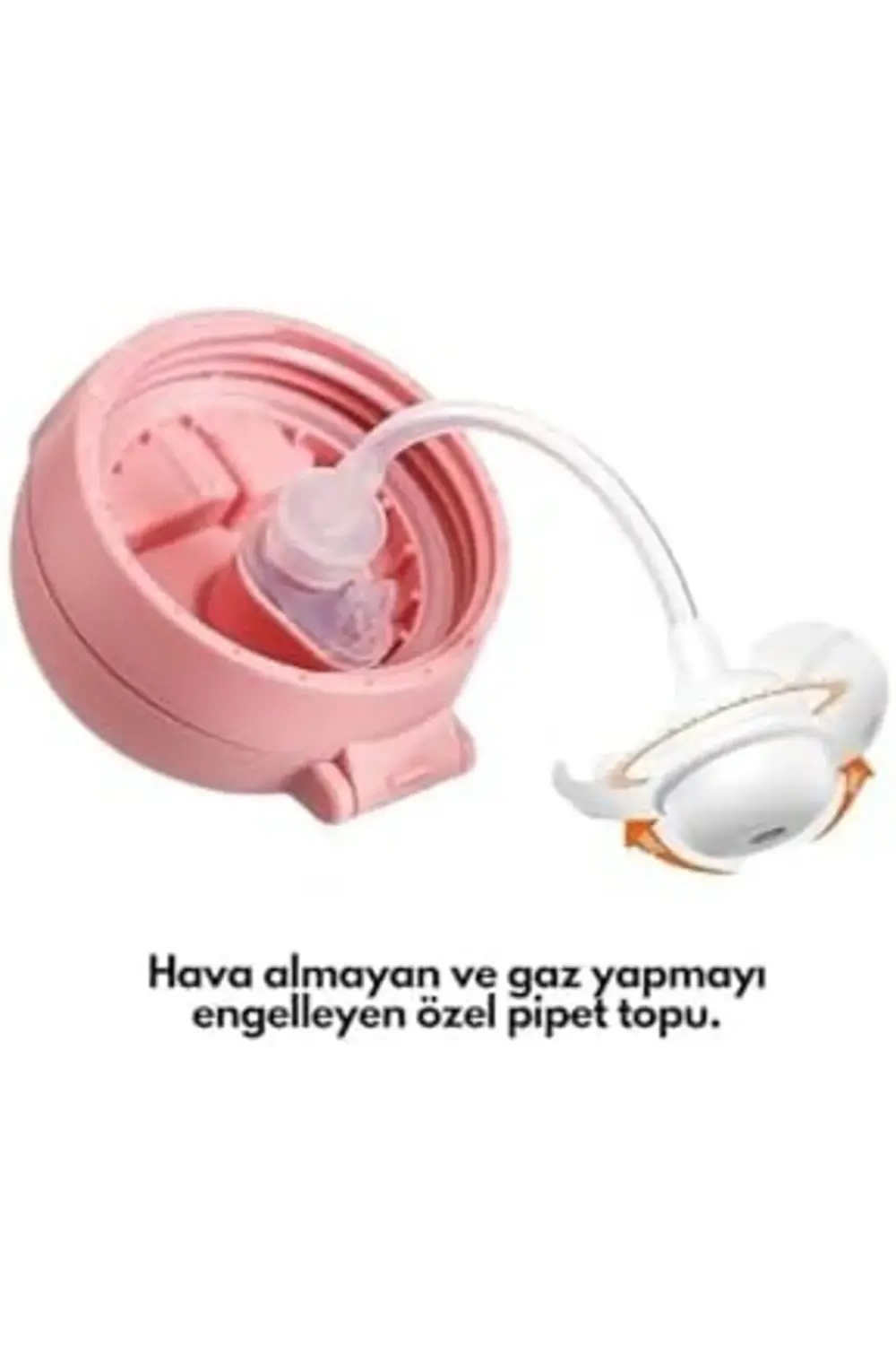 260ml Pipetli Sevimli Arkadaşlar Desenli Çıngıraklı Akıllı Pipet