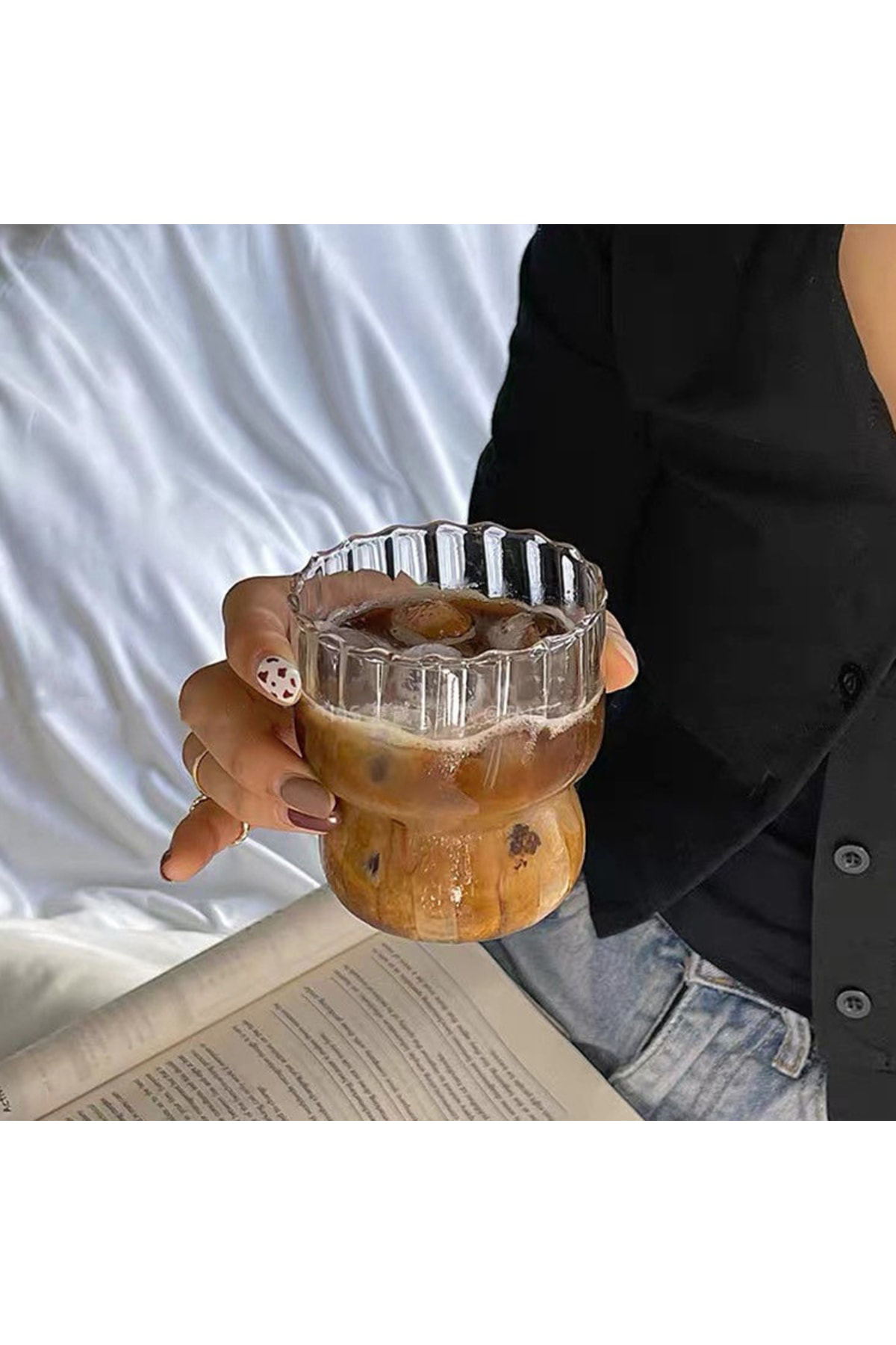 260ml Şeffaf Cam Su Bardağı Isıya Dayanıklı Kahvaltı Sütlü Dondur