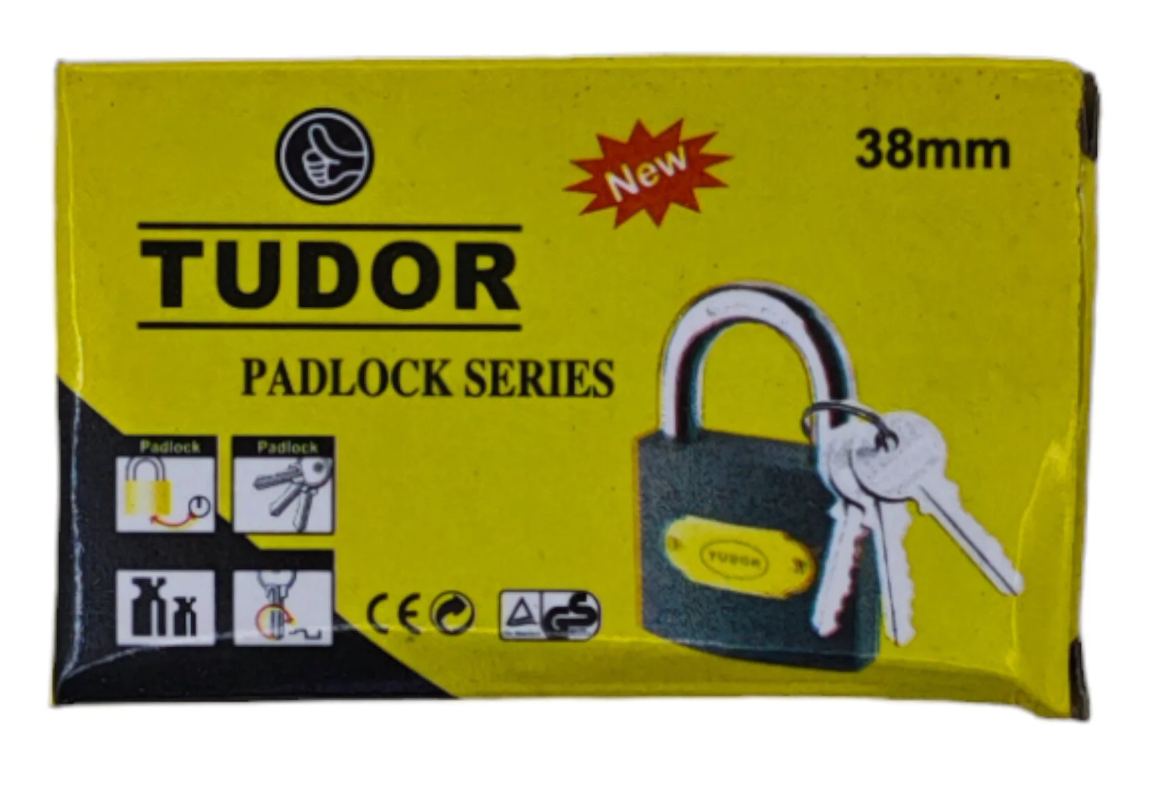 264   Tudor Asma Kilit 38Mm (Gri)