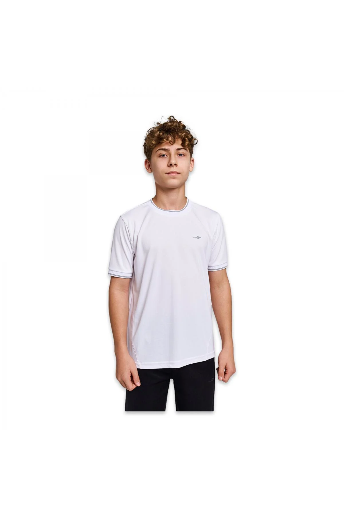 26B-3045 Kısa Kol T Beyaz Erkek Çocuk T-Shirt