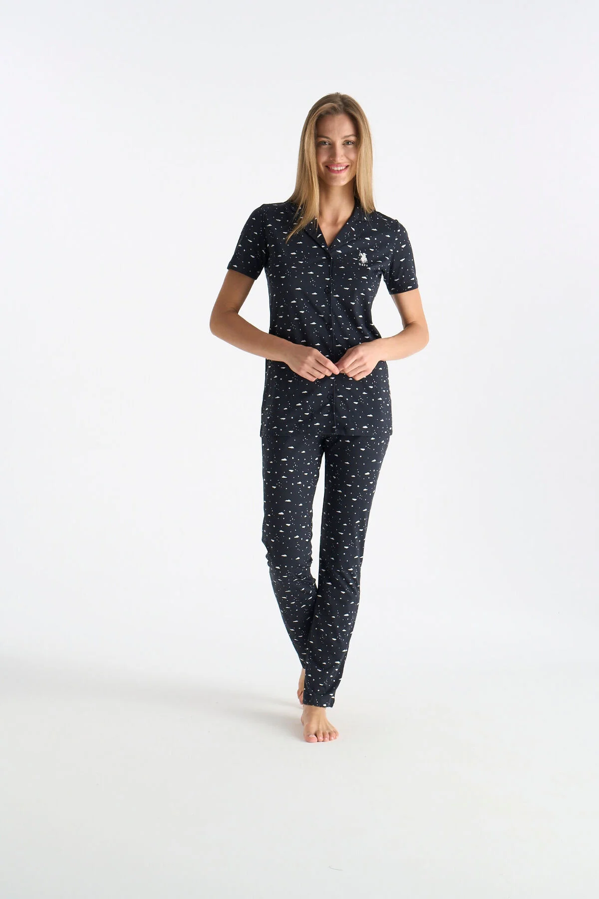 26Y Kadın Lacivert Pijama Takım