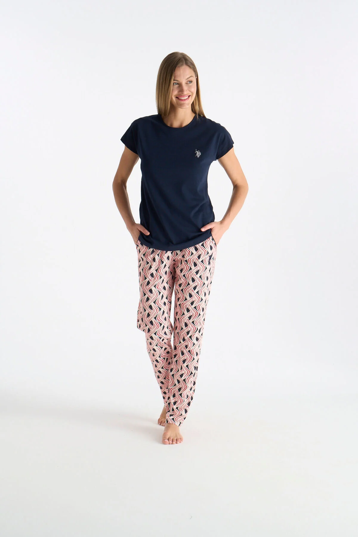 26Y Kadın Lacivert Pijama Takım