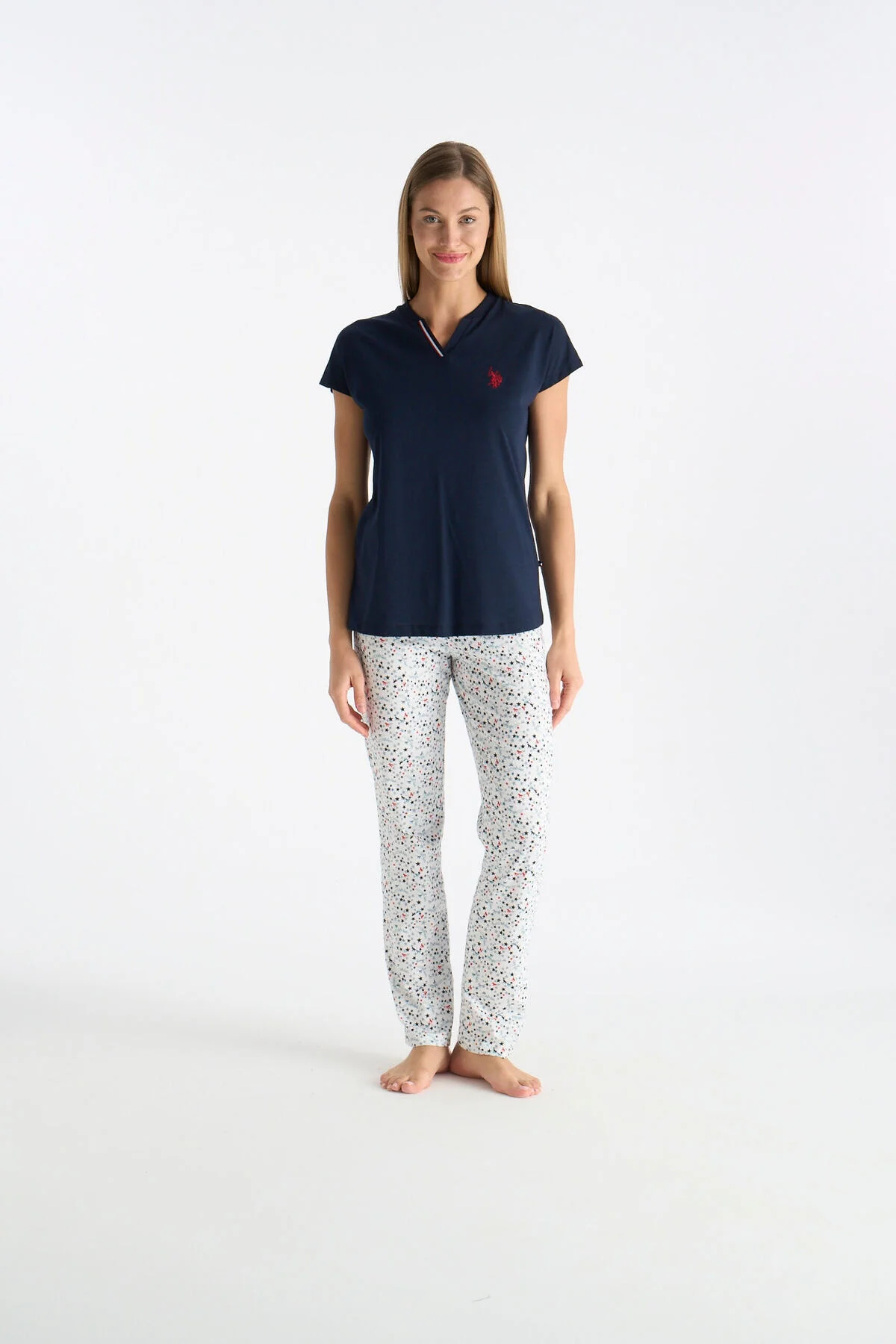 26Y Kadın Lacivert Pijama Takım