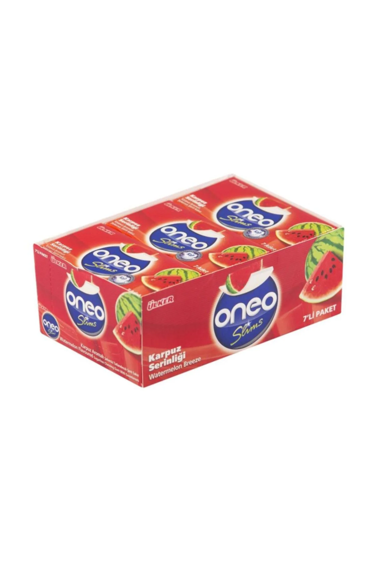 27 Adet Oneo Slims Karpuz Aromalı Şekersiz Sakız 14 gr
