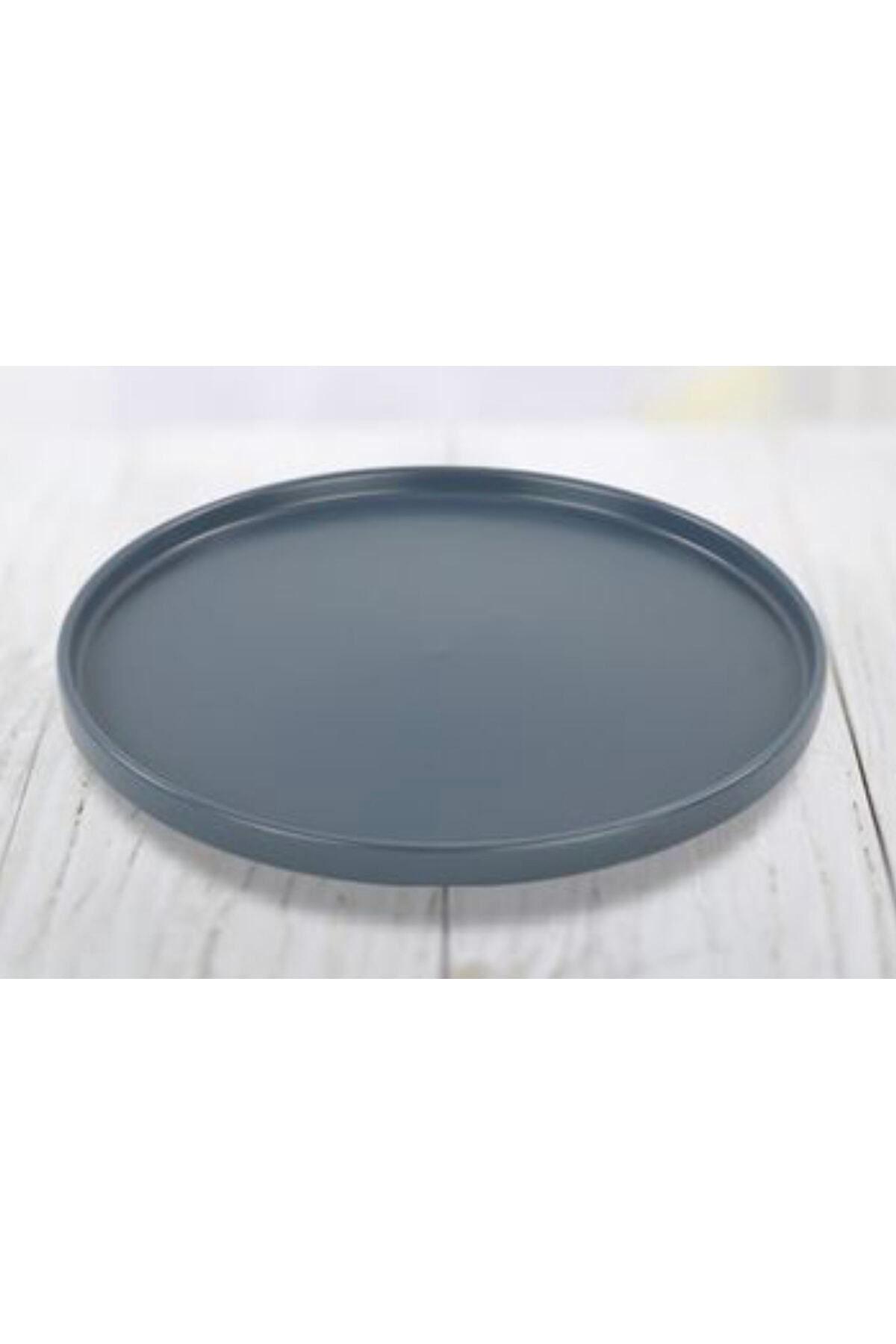 Keramika 27 Cm Stackable Blue Magic Servis Tabağı Mat Mavi