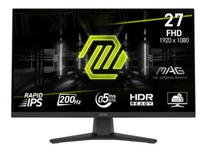 27 MAG 272F 1920x1080 (FHD) 16:9 FLAT RAPID IPS 200HZ 0.5MS (GTG) FREESYNC PREMIUM GAMING MONITOR