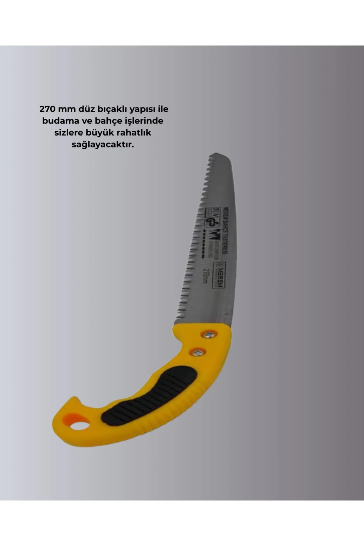 270 Mm Düz Bıçaklı Bahçe Budama Testeresi Kılıflı - Görsel 5