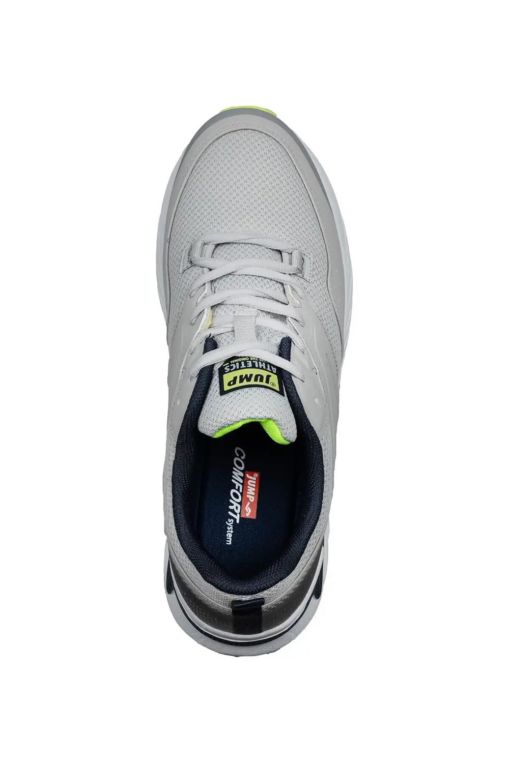 27440 Açık Gri Lacivert Neon Yeşil Erkek Günlük Rahat Yürüyüş Koş