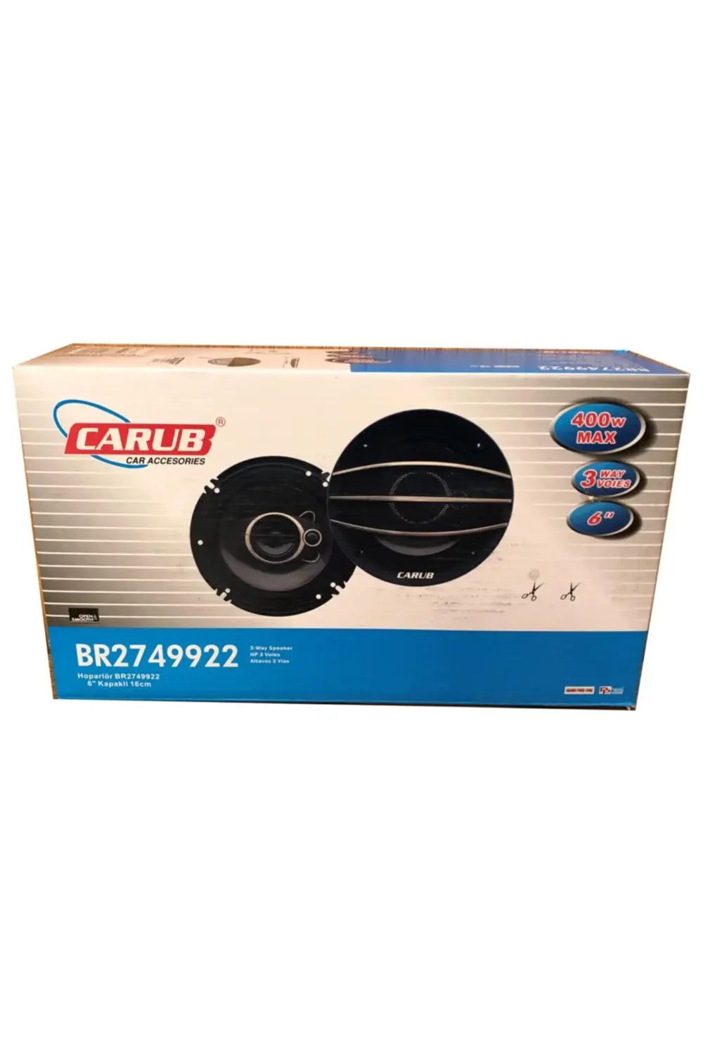 2749922 Hoporlör 16cm 6 Inch Kapaklı Set 400w