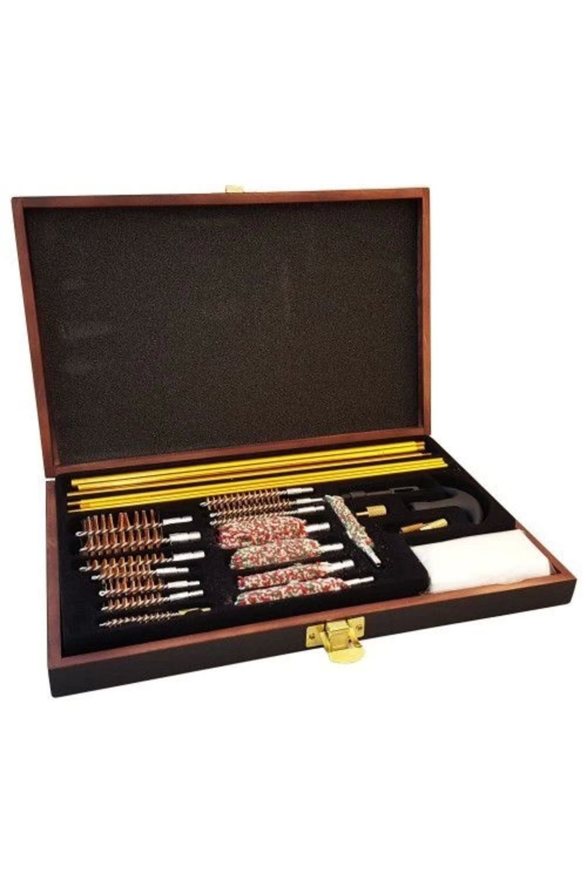 Yusuftex -27Parça Ahşap Kutu Evrensel Tabanca Temizleme Seti Yusuftex -27Parça Ahşap Kutu Evrensel Tabanca Temizleme Seti