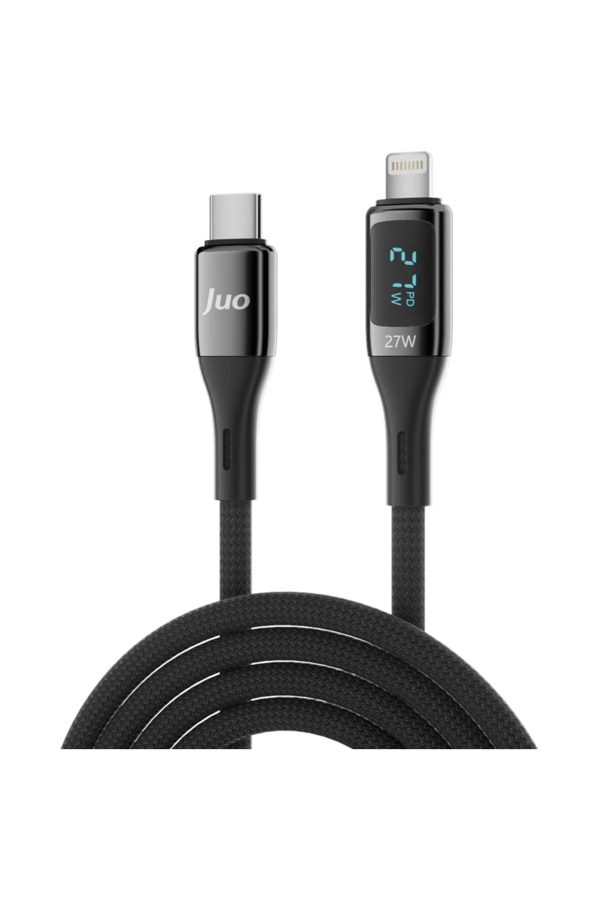 27W Dijital Led Ekranlı USB Type-C to Lightning eHızlı Şarj ve Da