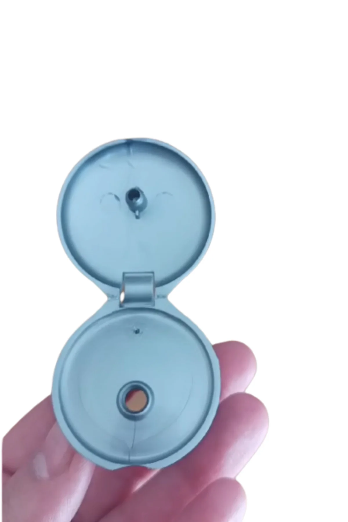 28 Ağız Flip Top Gri Kapak 2,8 cm Açılır Kapanır Kapak 28 mm
