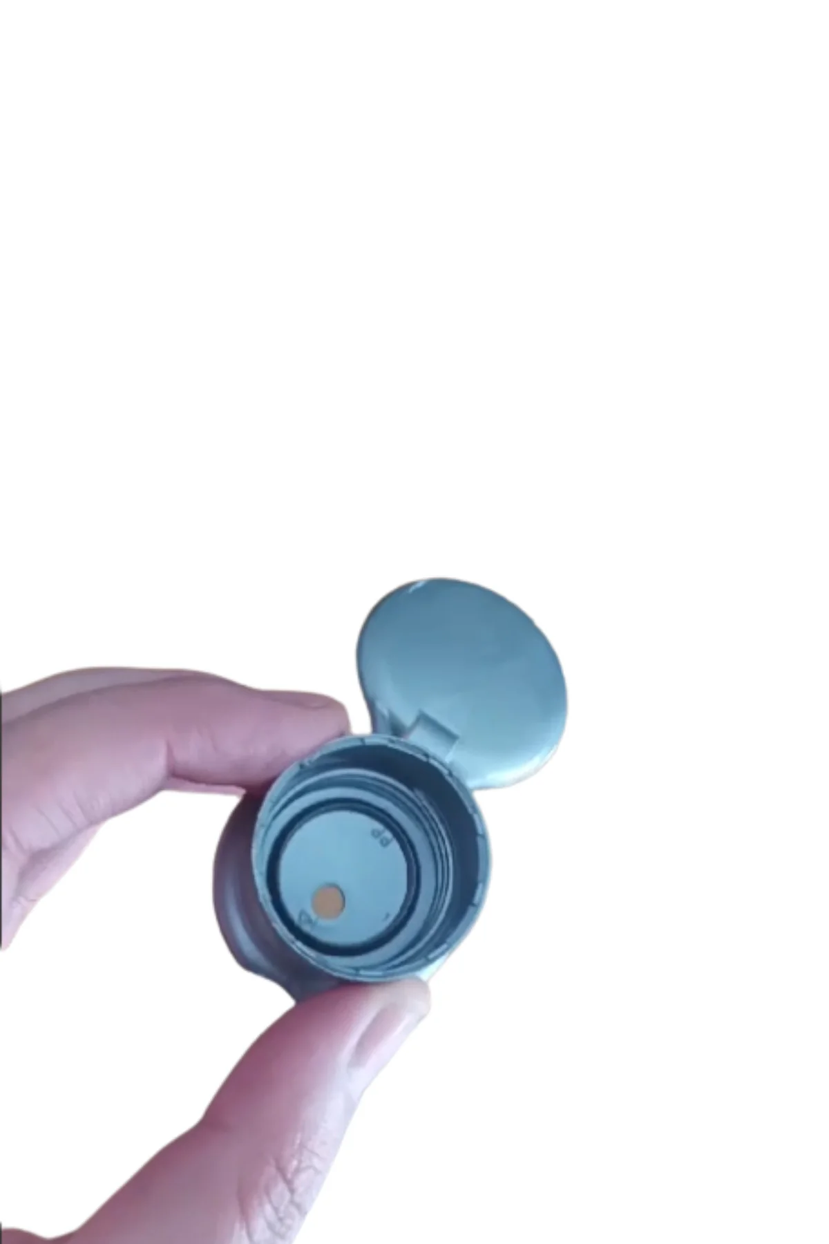 28 Ağız Flip Top Gri Kapak 2,8 cm Açılır Kapanır Kapak 28 mm