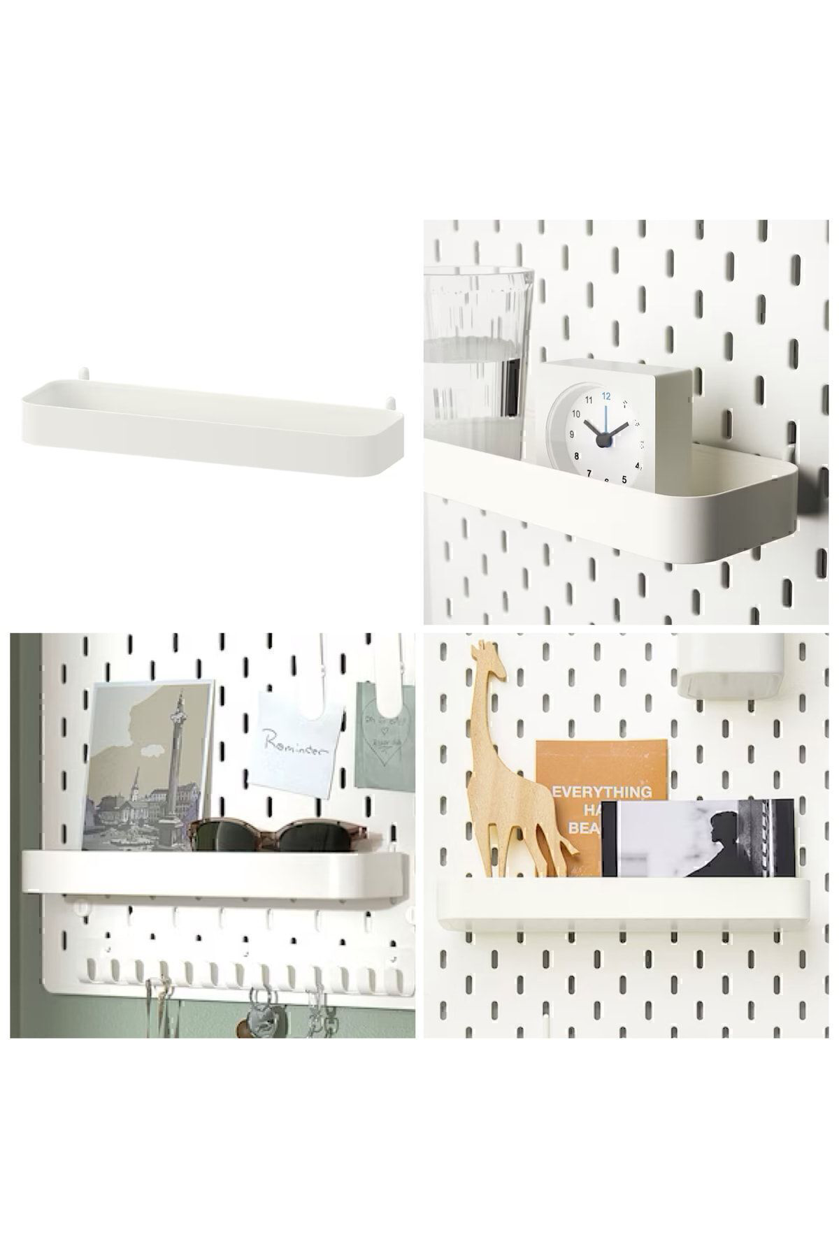 İkea 28 Cm Çok Amaçlı Pano Parçası Çelik Raf 1 Adet