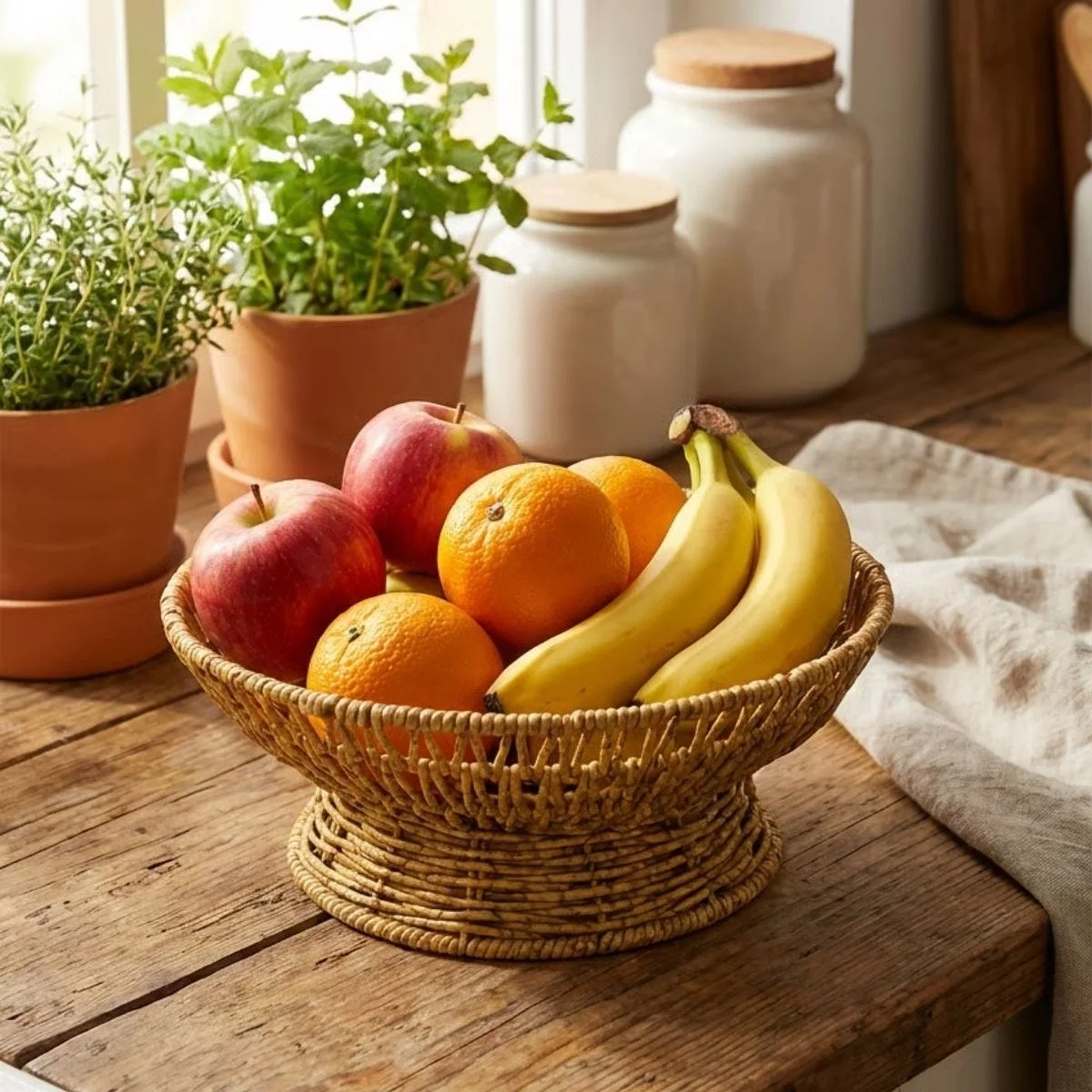 28 Cm Plastik Rattan Servis Çanağı – Doğal Hasır Görünümlü Dekoratif Meyve, Ekmek Ve Sunum Kasesi Bx40 Fiyatı, Yorumları ve Özellikleri