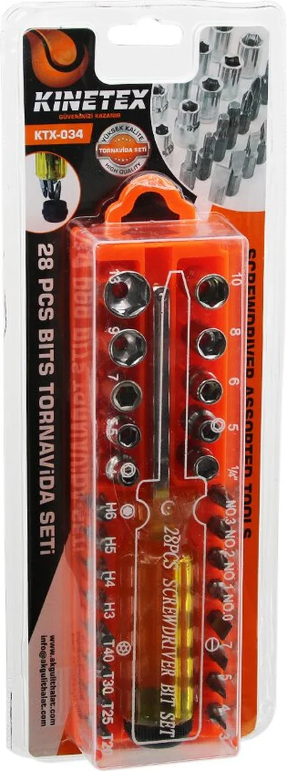 28 Pcs - Çıkar Tak Tornavida Bits Seti 5224