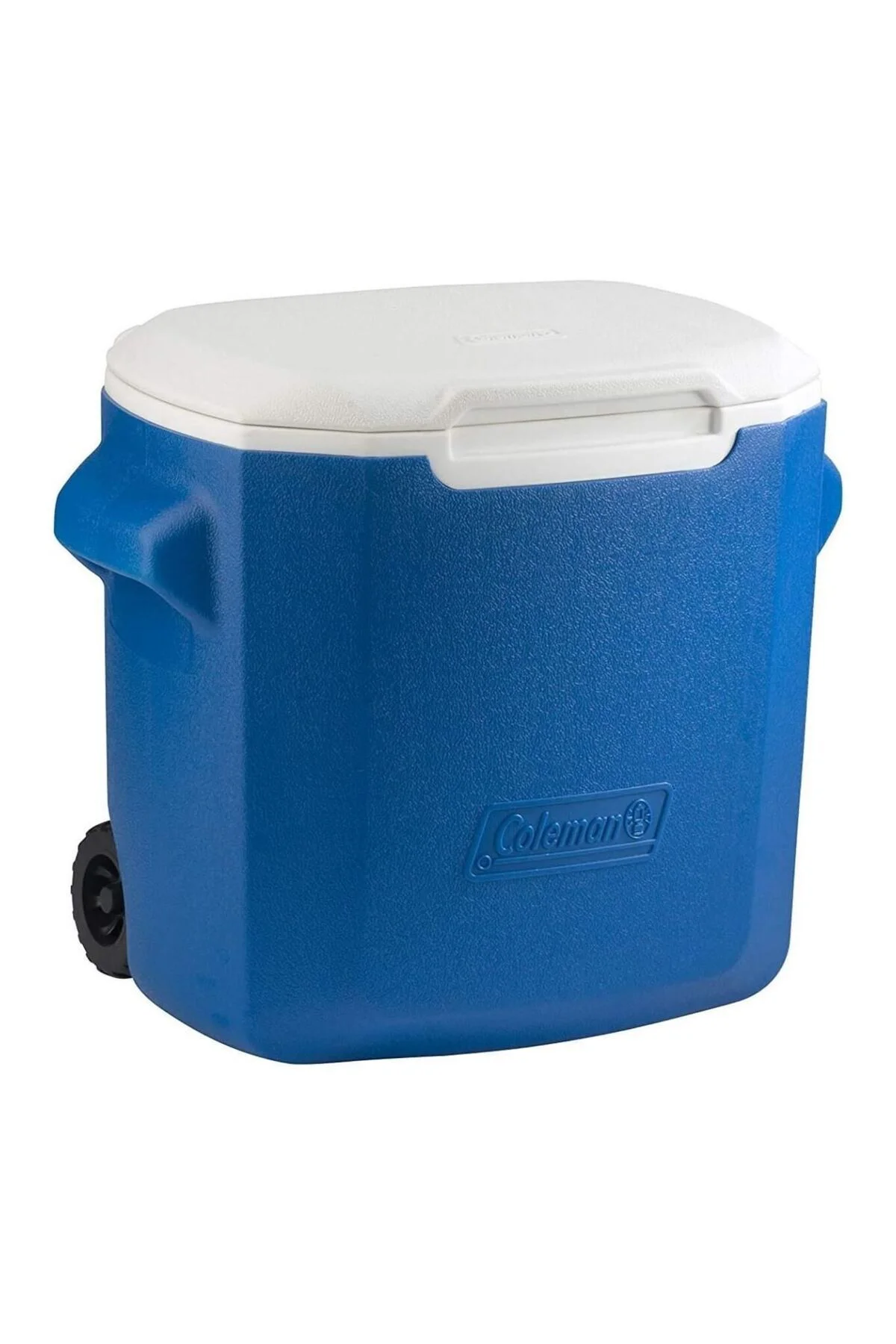 28 QT Tekerlekli Soğutucu Buzluk 26 Lt Mavi/Beyaz