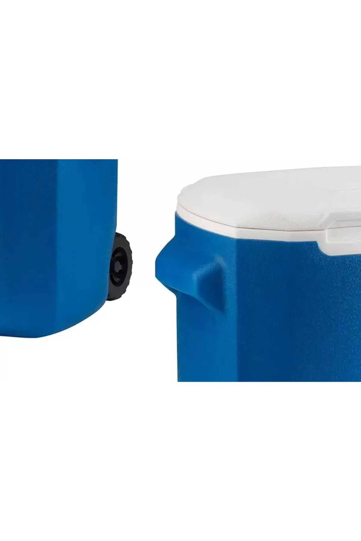28 QT Tekerlekli Soğutucu Buzluk 26 Lt Mavi/Beyaz