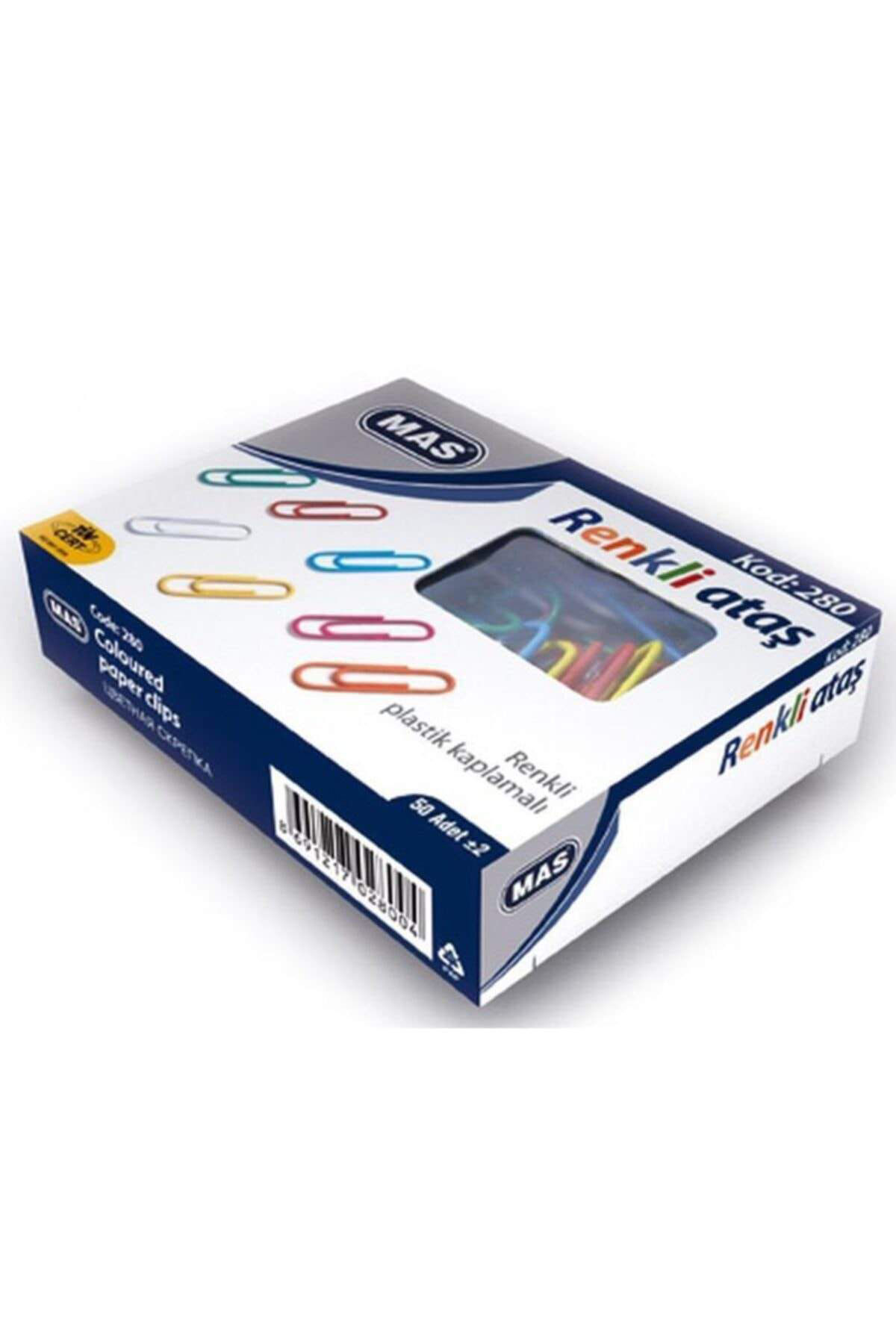 Mas 280 28 Mm Pvc Kaplı Renkli Ataş3adet