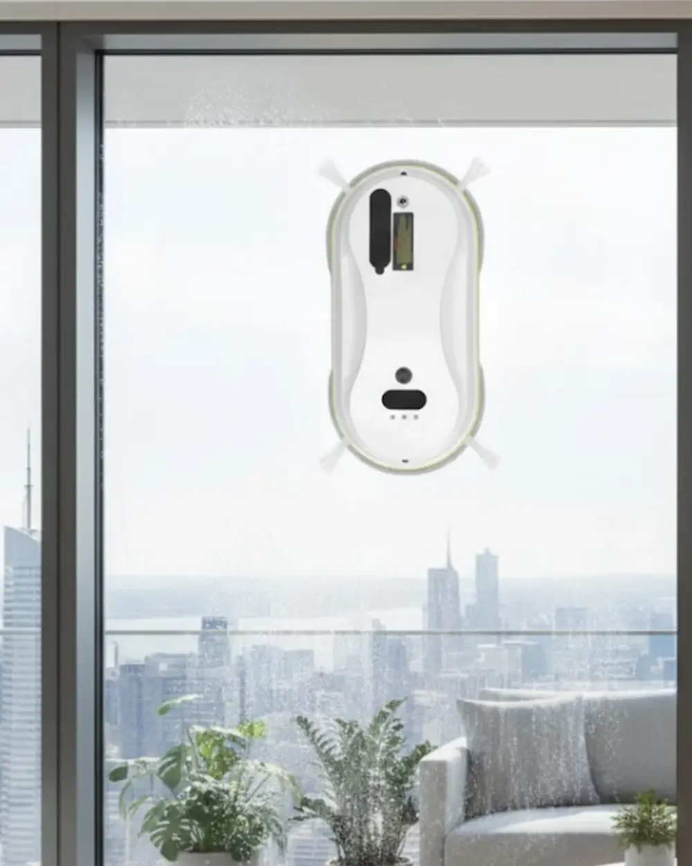 2800 Pa Güçlü Emişli Akıllı Cam Temizleyici Robot