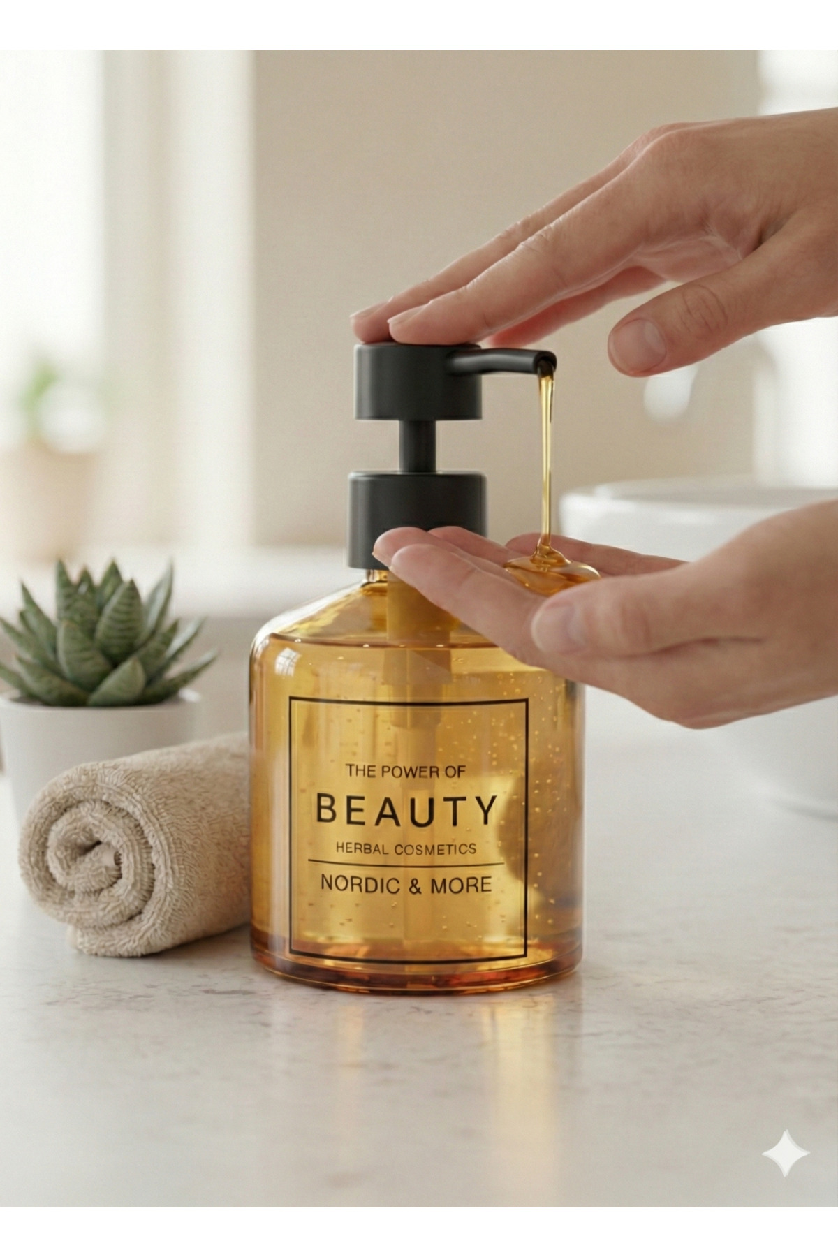 280ml Amber Cam Sıvı Sabunluk - Siyah Pompa Lüks Banyo ve Mutfak 280ml Amber Cam Sıvı Sabunluk - Siyah Pompa Lüks Banyo ve Mutfak