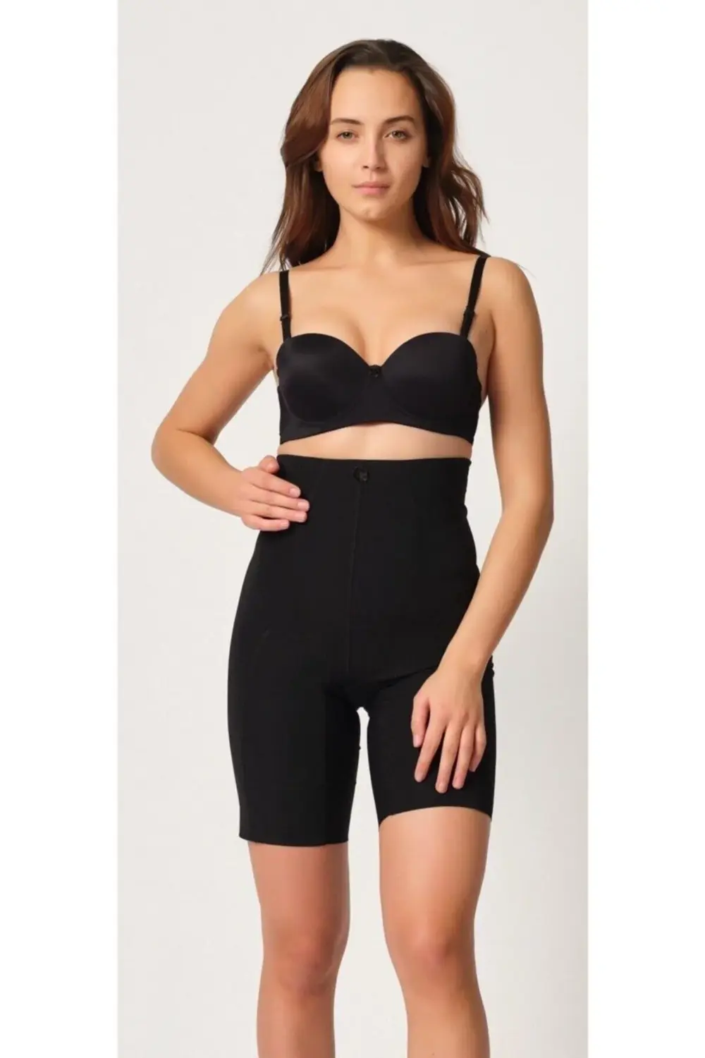 2814 Mide Ve Basen Toparlayıcı Uzun Paçalı Double Lazer Korse