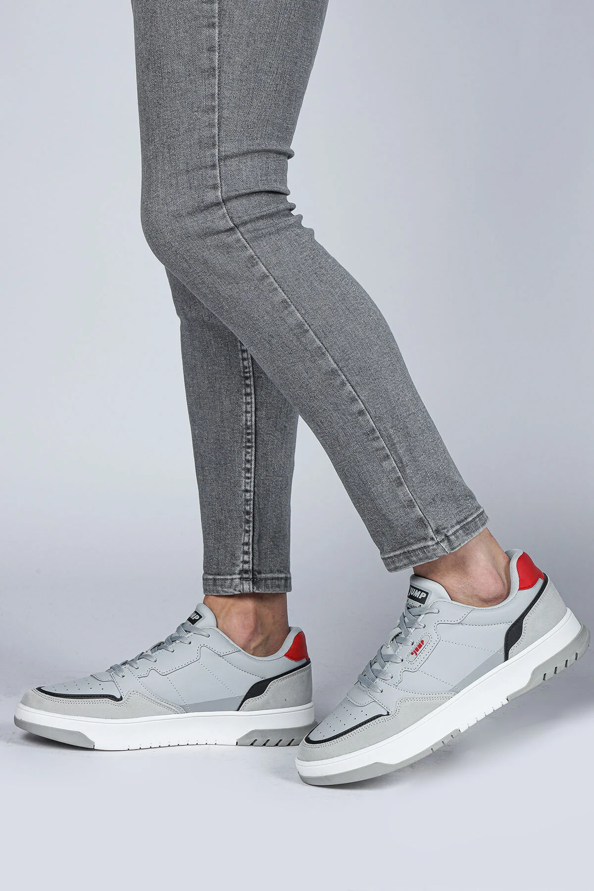 28662 Açık Gri - Kahverengi Erkek Sneaker Günlük Spor Ayakkabı