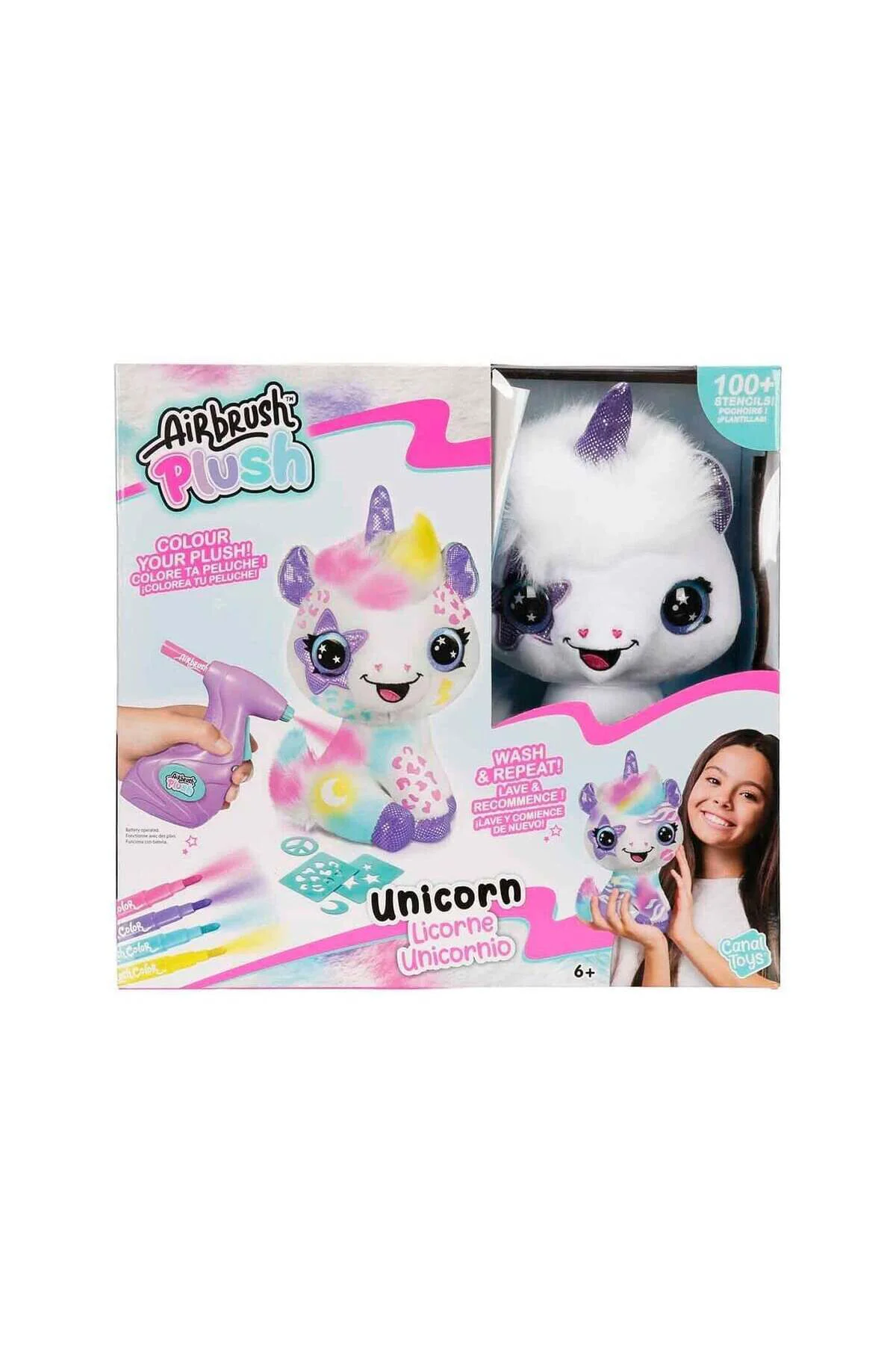 28741 Sun-Cnl-Hobi Set Airbrush Plush Unicorn B O