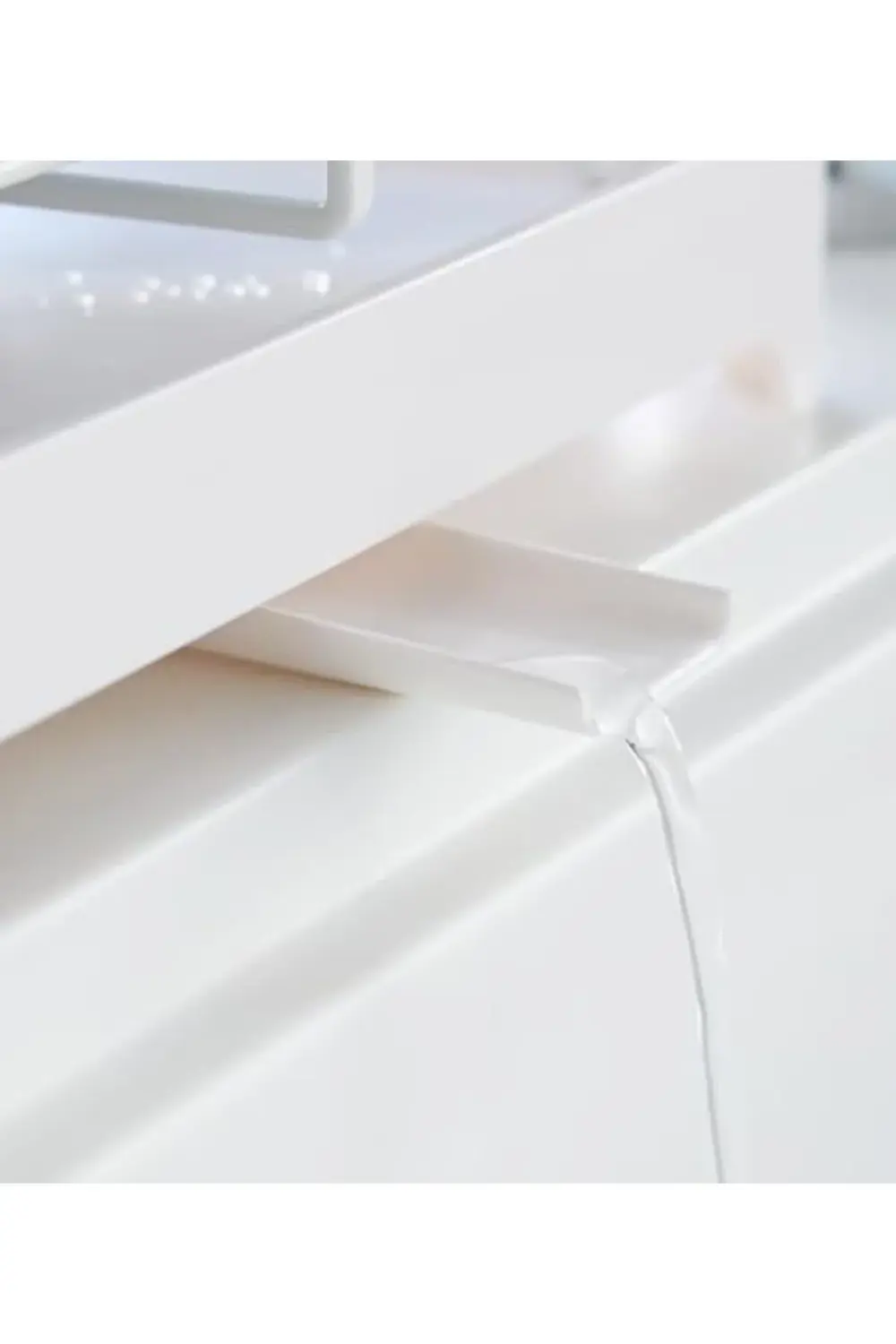 2875 Tower Bulaşıklık, Beyaz, Çelik/ABS Reçine, Minimalist, 42 x