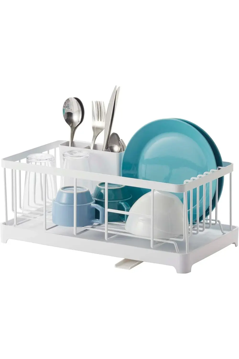 2875 Tower Bulaşıklık, Beyaz, Çelik/ABS Reçine, Minimalist, 42 x