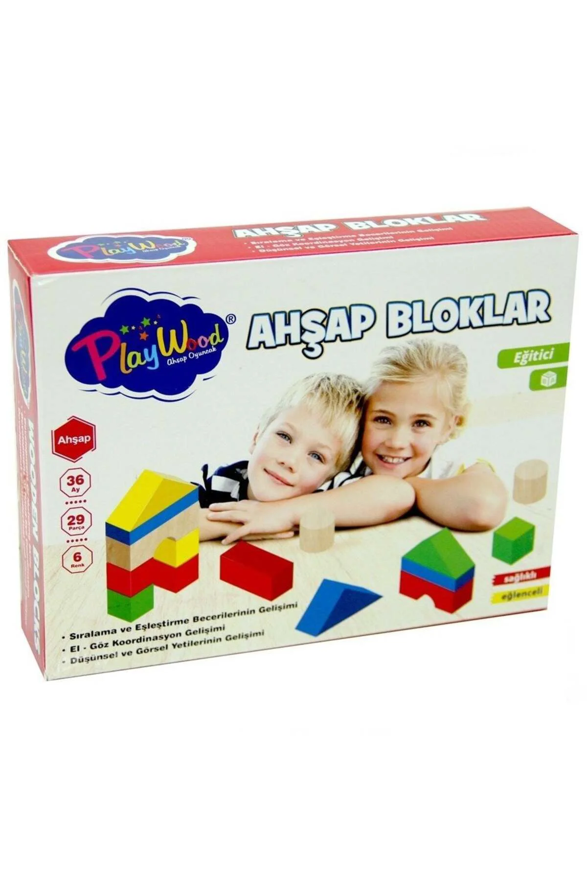 29 Parça Ahşap Bloklar